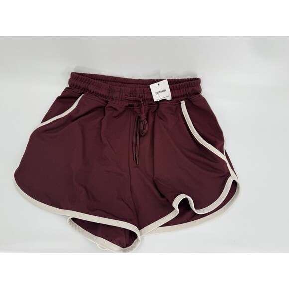 NWT COTTON ON Shorts Women XSMALL Retro Stripe Sweatshorts Beach Comfy Lounge - Picture 1 of 15